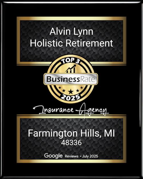 Award Plague for Alvin Lynn III